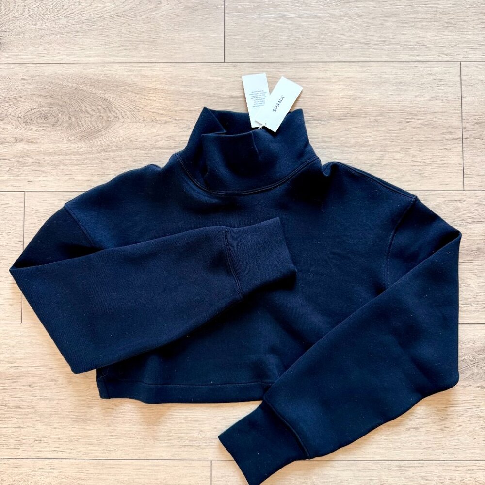 SPANX AirEssentials "Balero" Black Cropped Sweater